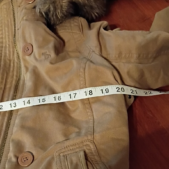 Abercrombie & Fitch Vintage / Retro Bomber Jacket with Faux Fur Trim. Size Med. - Picture 13 of 14